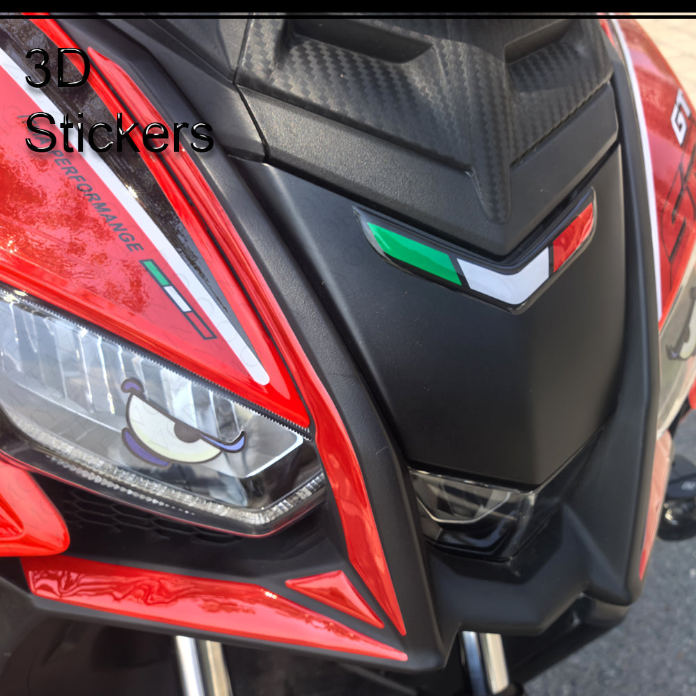 Aprilia SR GT125 SR GT200 Sport Replica Body Panel Decals Kit 丨 Fairing and Rim Stickers