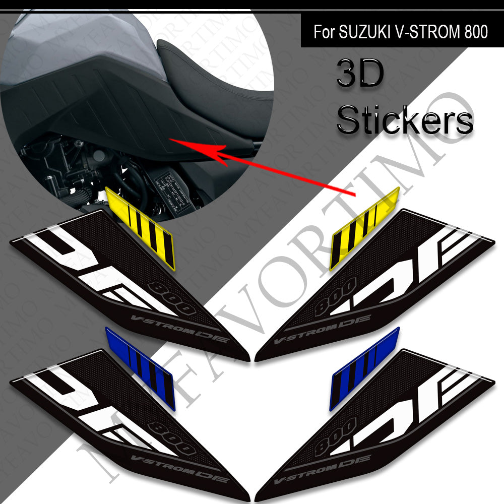 Suzuki V-Strom 800DE 3D Epoxy Tank Decals Kit 2023-2025 丨 Center Pad and Side Stickers