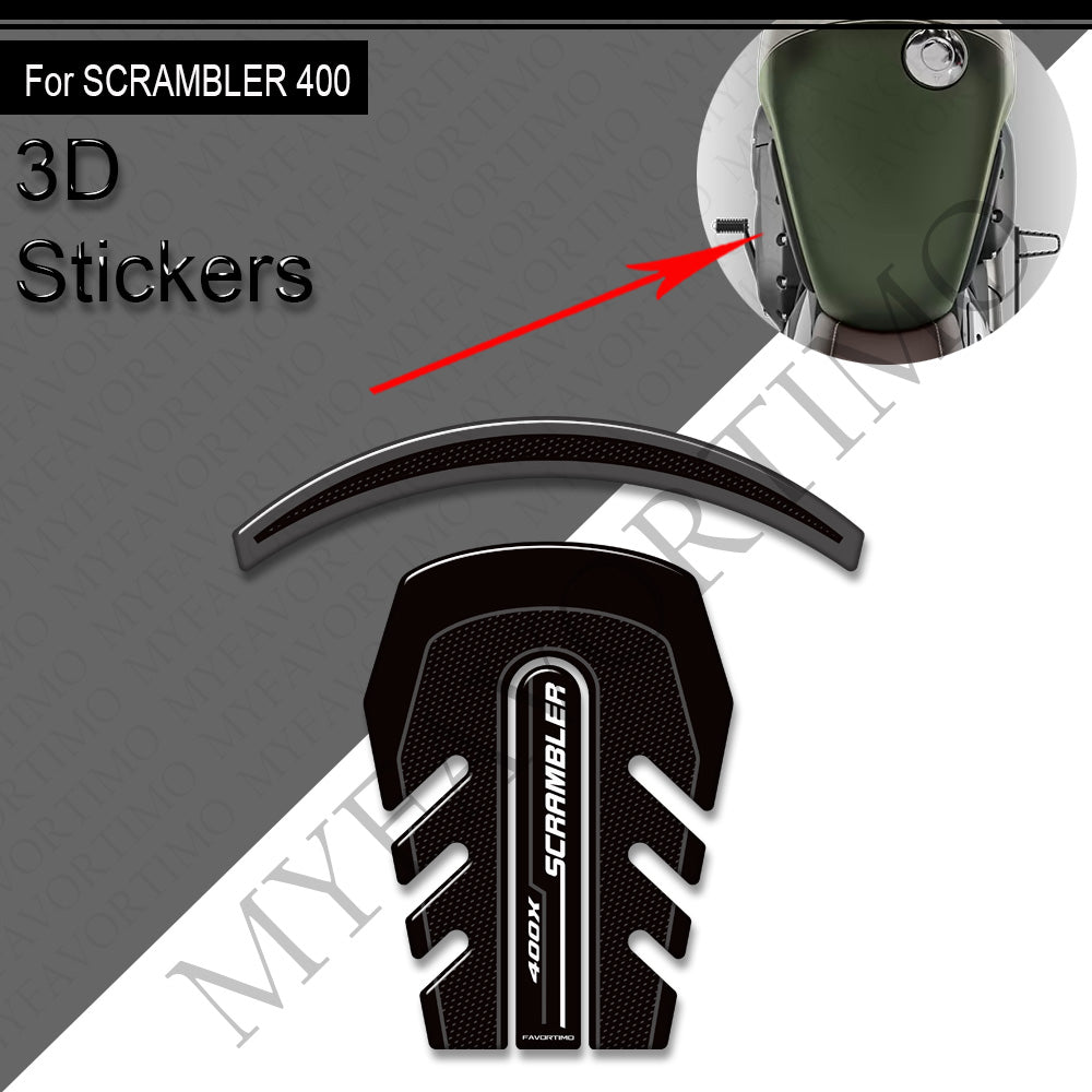 Triumph Scrambler 400X Decals Kit 2024-2025 丨 Tank Pad and Full Body Stickers
