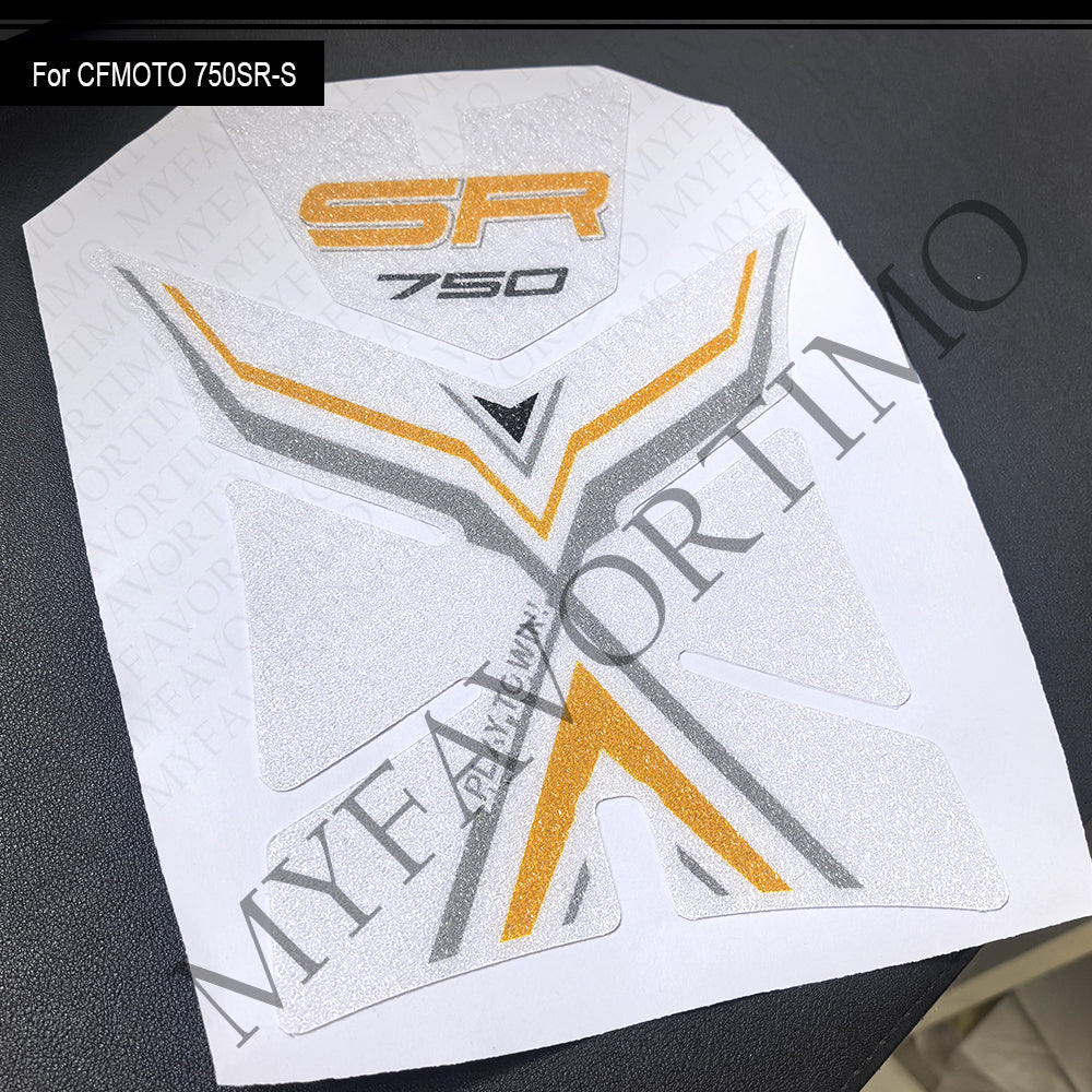 CFMOTO 750SR-S Anti-Slip Tank Pad Kit 丨 Center and Side Stickers