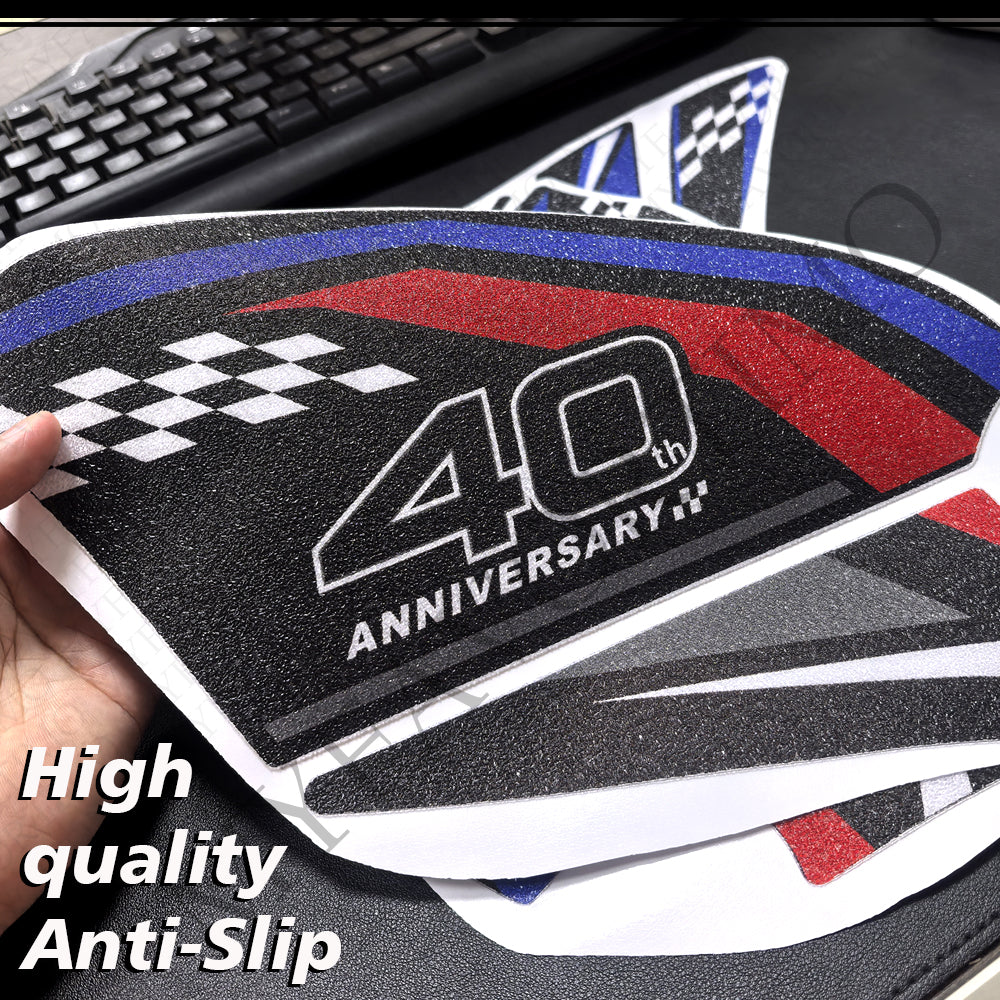 Suzuki GSX-R1000 / GSX-R1000R / 40th | Matte Anti-Slip Knee Tank Pad & Cap Stickers Decals