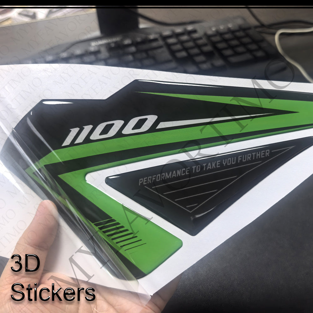 Kawasaki Ninja 1100SX 1100SX SE | Tank Pad Knee Grip 3D Stickers