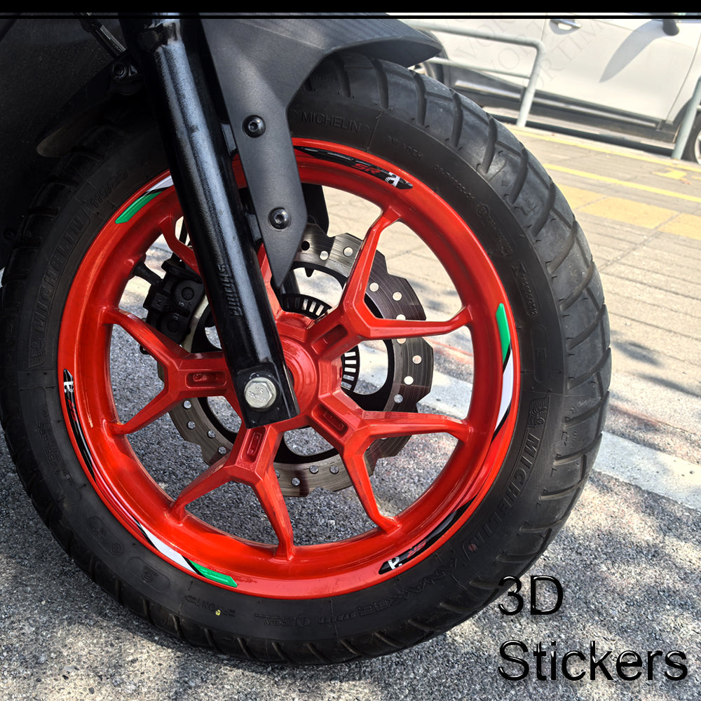 Aprilia SR GT125 SR GT200 Sport Replica Body Panel Decals Kit 丨 Fairing and Rim Stickers