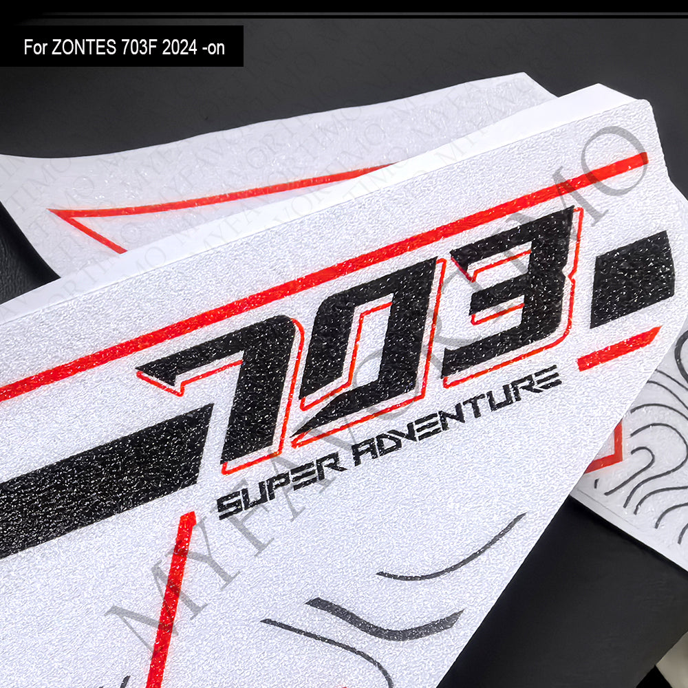 Zontes ZT703-F Anti-Slip Tank Pad Kit 丨 Center and Side Stickers
