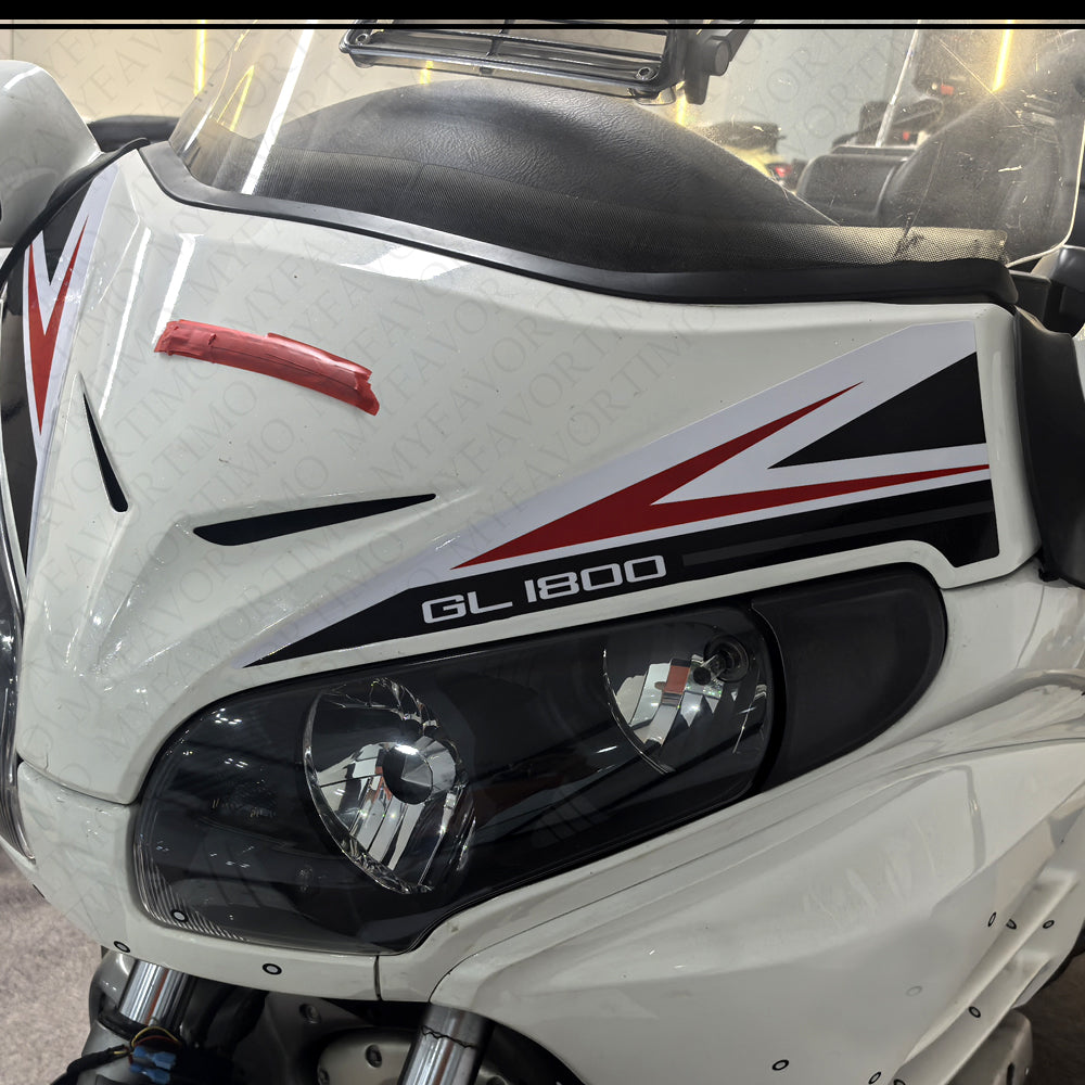 Honda Goldwing GL1800 F6B 2011‑2017 | PVC Tank Grips Front Fairing Fender Stickers Decals Kit