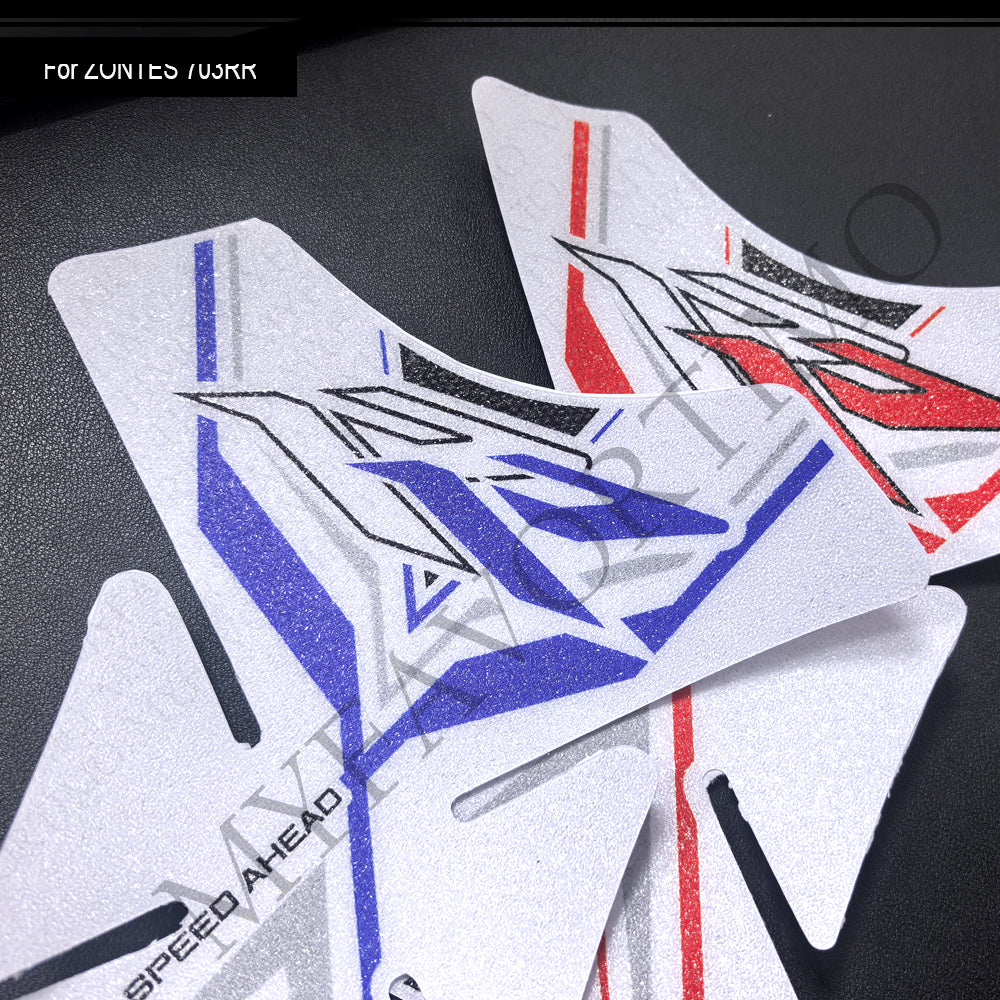 Zontes ZT703-RR Anti-Slip Tank Pad Kit 丨 Center and Side Stickers