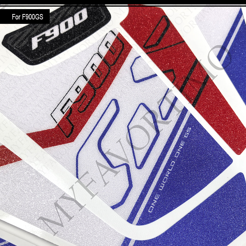 BMW F900GS Anti-Slip Tank Pad Kit 2024-2026 丨 Center and Side Stickers