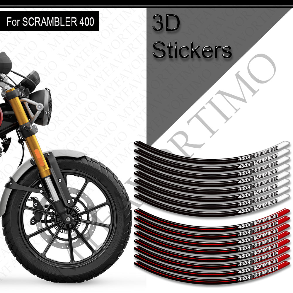 Triumph Scrambler 400X Decals Kit 2024-2025 丨 Tank Pad and Full Body Stickers
