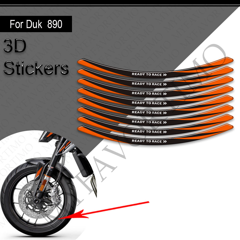 KTM 890 Duke Decals Kit 2021-2024 丨 Tank Pad and Full Body Stickers