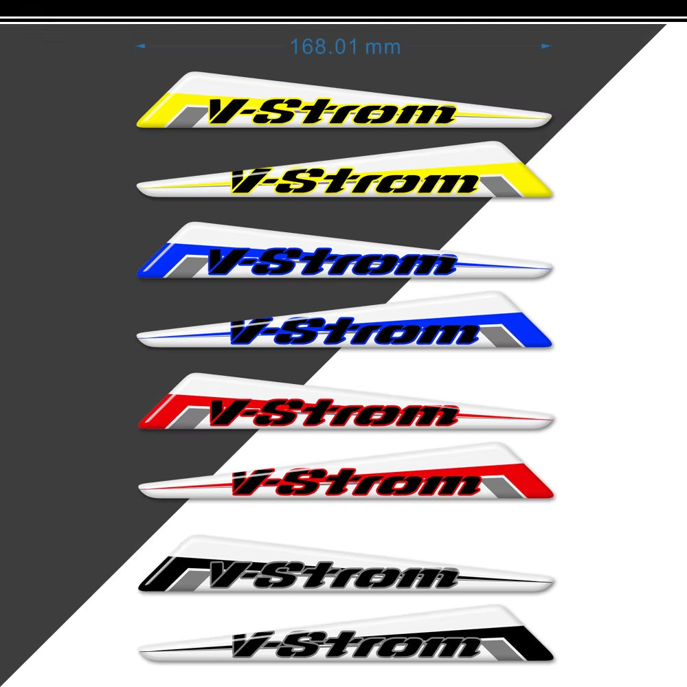 Suzuki V-Strom DL250 SX 3D Epoxy Tank Decals Kit 2022-2025 丨 Center and Side Stickers