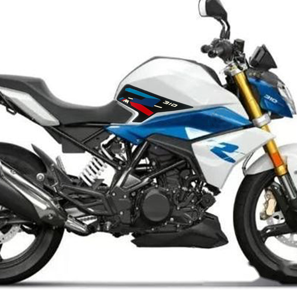 BMW G310R Rubber Anti-Slip Tank Pad Kit 2021-2024 丨 Center Pad and Side Grips