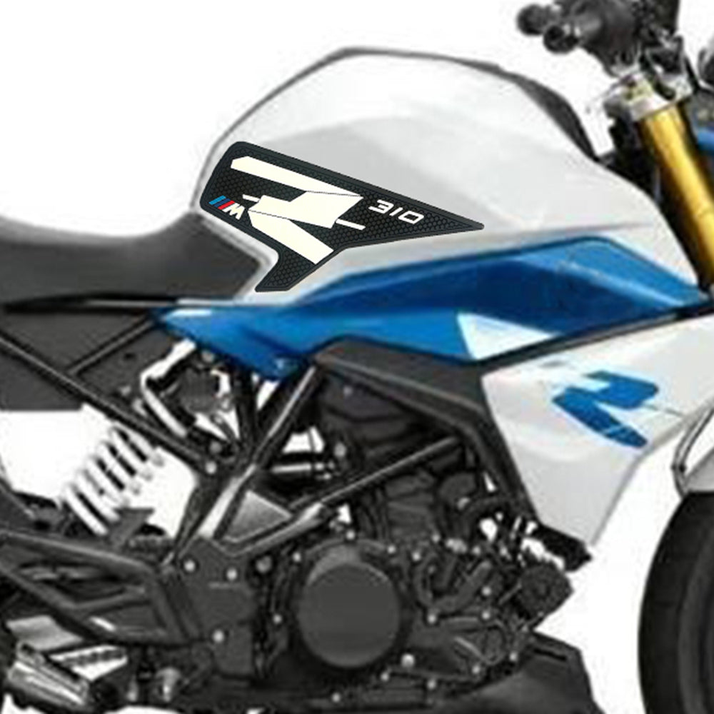 BMW G310R Rubber Anti-Slip Tank Pad Kit 2021-2024 丨 Center Pad and Side Grips