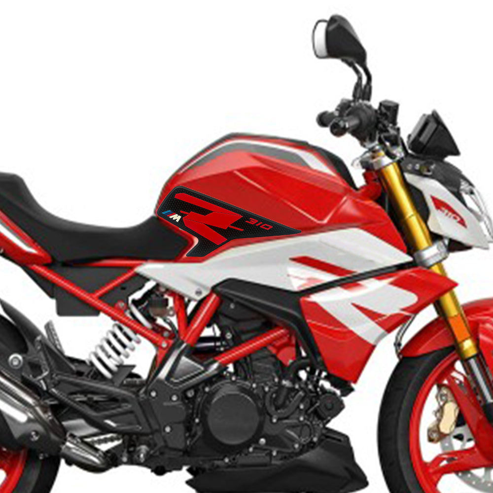 BMW G310R Rubber Anti-Slip Tank Pad Kit 2021-2024 丨 Center Pad and Side Grips