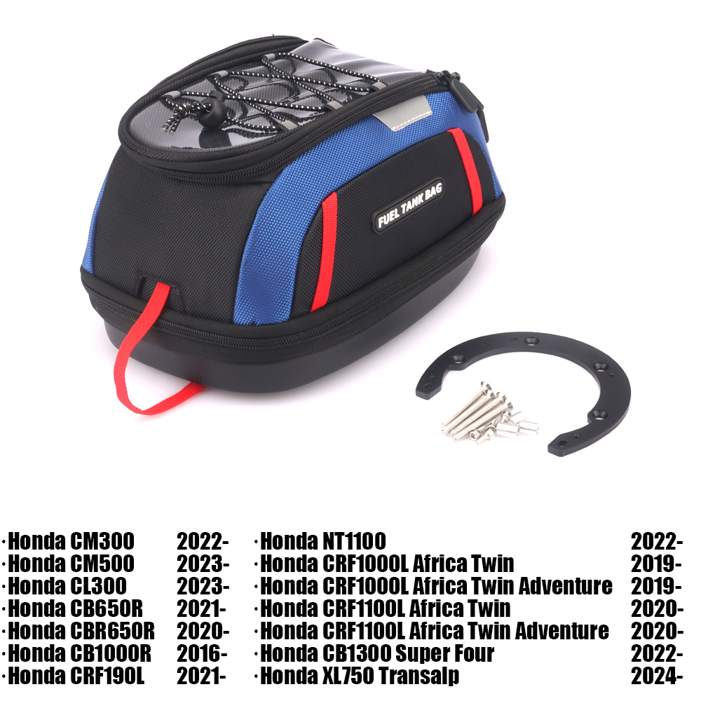 Motorcycle 4.5L Waterproof Tank Bag | Fuel Tank Luggage with Adapter Ring For Honda / BMW / Ducati / Triumph / CFMOTO