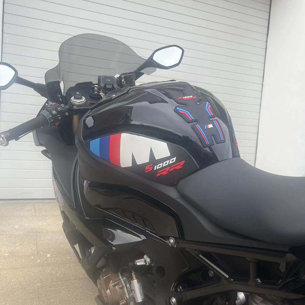 BMW S1000RR Rubber Anti-Slip Tank Pad Kit 2019-2023 丨 Center Pad and Side Grips