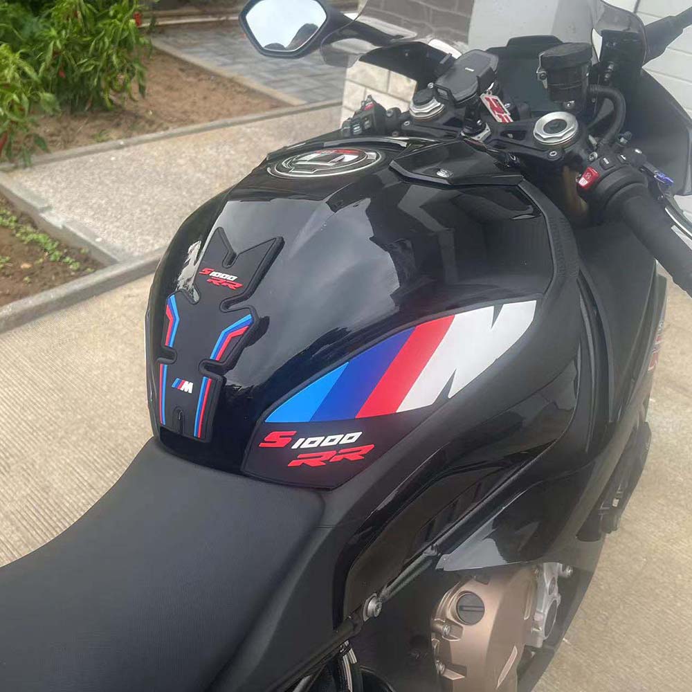 BMW S1000RR Rubber Anti-Slip Tank Pad Kit 2019-2023 丨 Center Pad and Side Grips