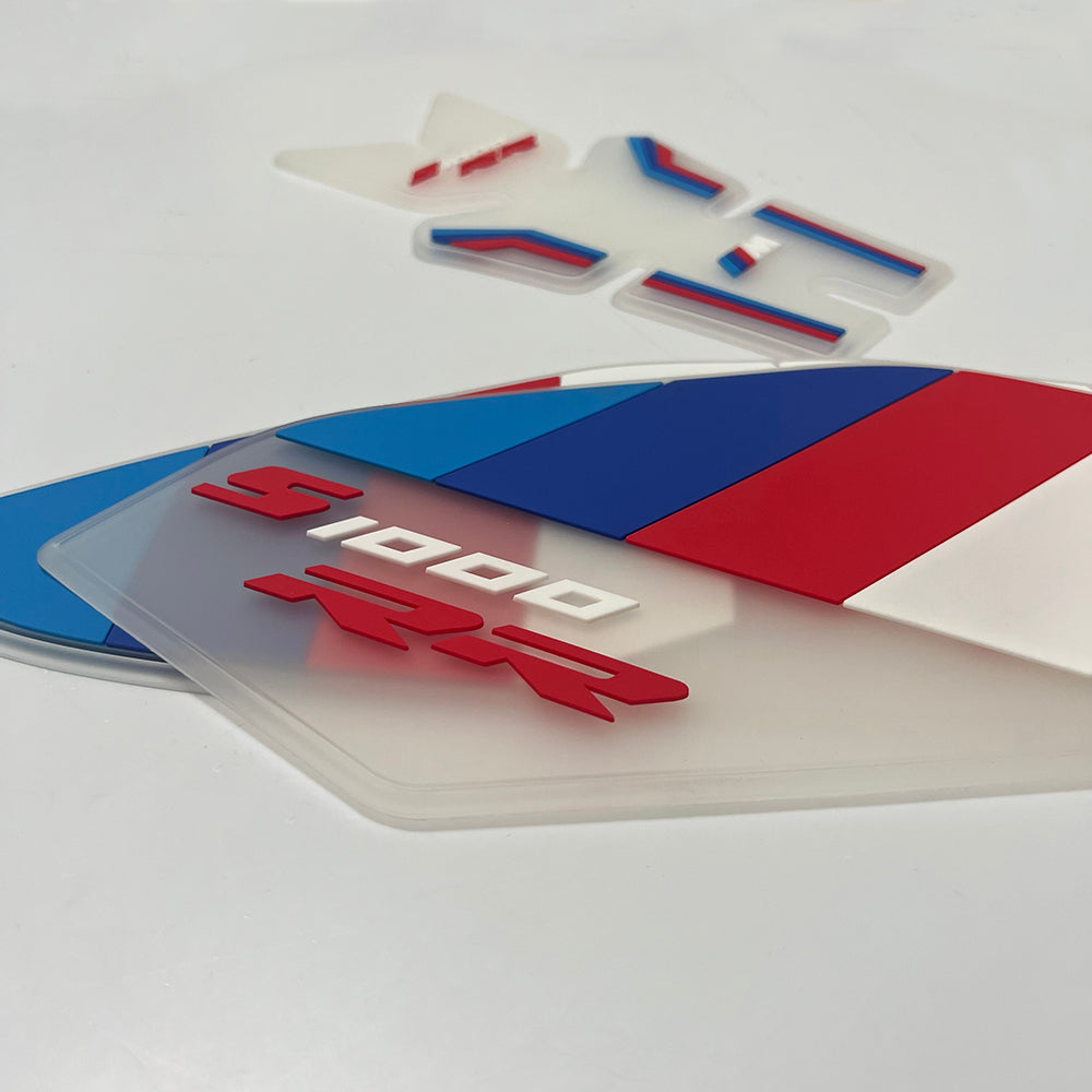 BMW S1000RR Rubber Anti-Slip Tank Pad Kit 2019-2023 丨 Center Pad and Side Grips