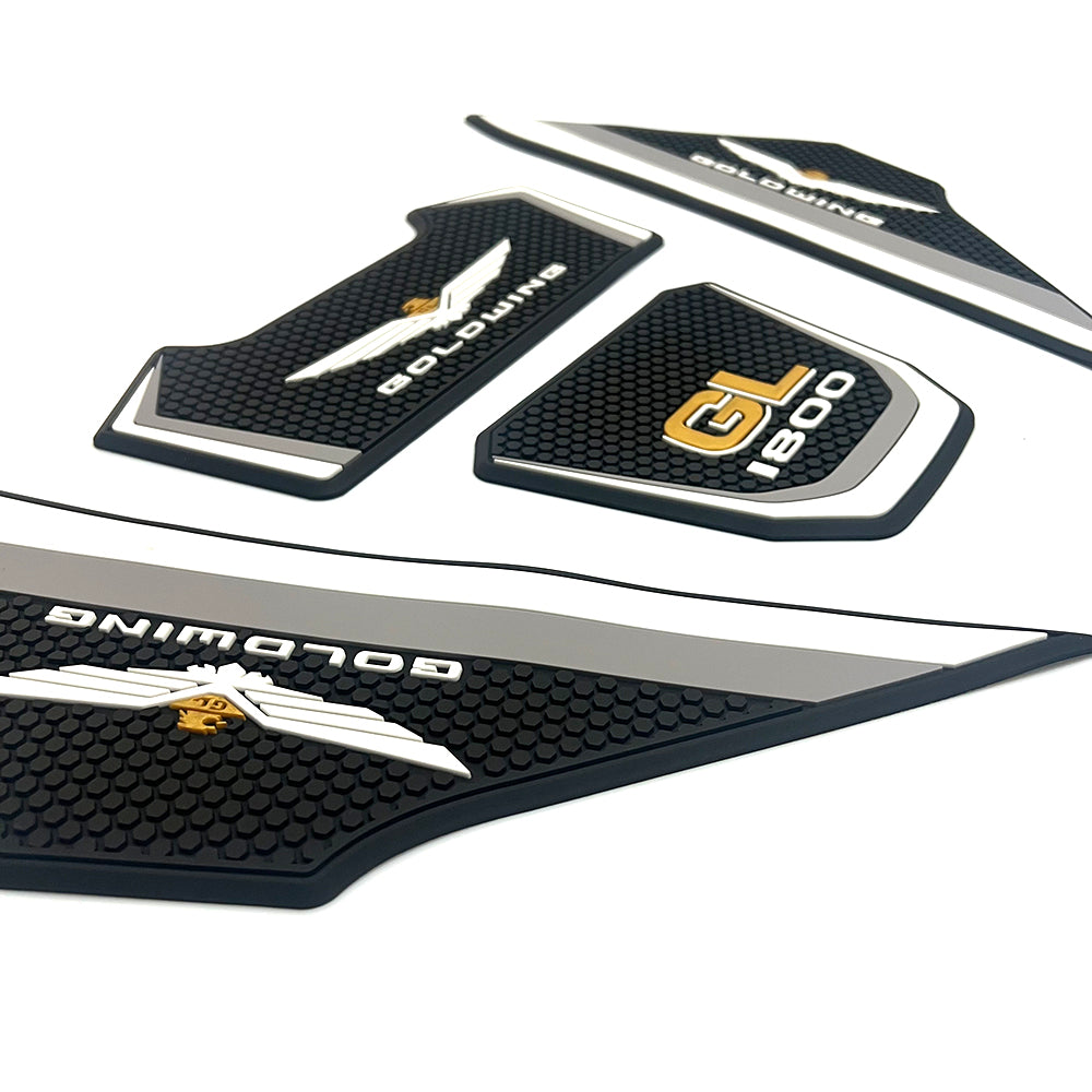 Honda Goldwing 1800 GL1800 Rubber Anti-Slip Tank Pad Kit 2018-2025 丨 Center Pad and Side Grips