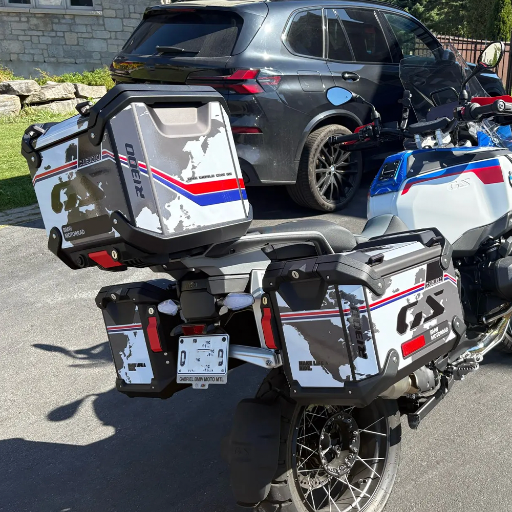 BMW R1300GS Adventure PVC Pannier Decals Kit 丨 Side Case Stickers
