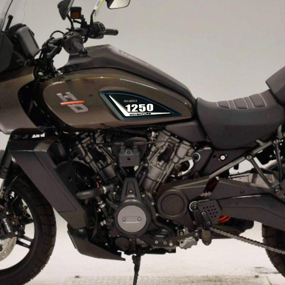Harley-Davidson Pan America 1250 Rubber Anti-Slip Tank Pad Kit 2022-2024 丨 Center Pad and Side Grips