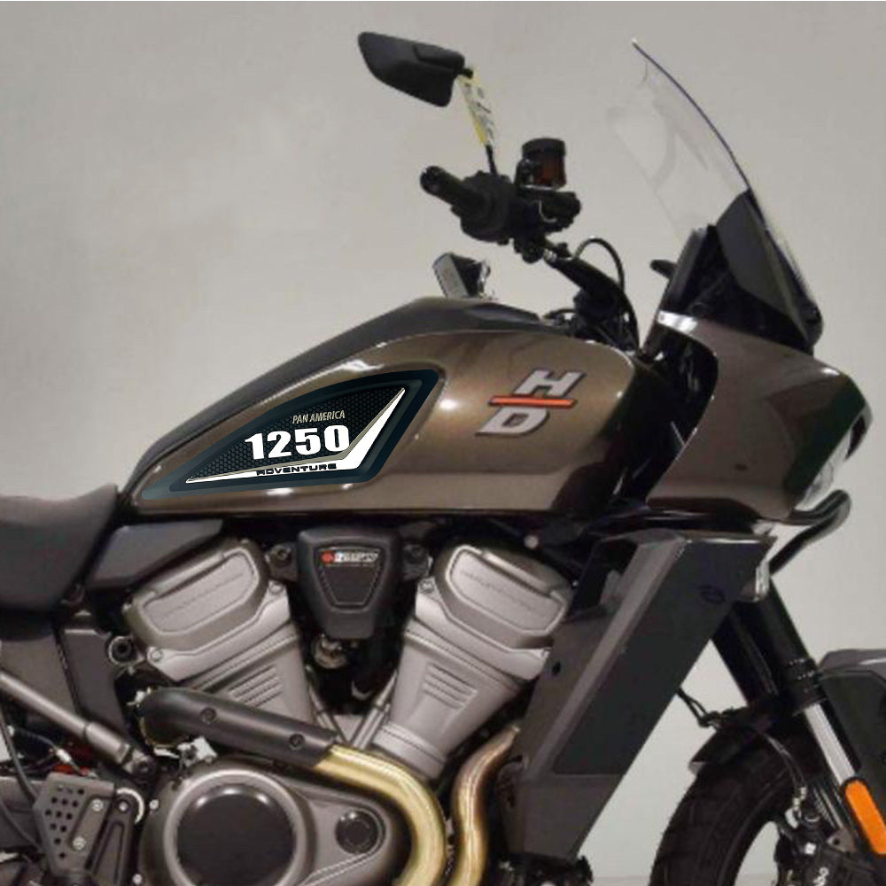 Harley-Davidson Pan America 1250 Rubber Anti-Slip Tank Pad Kit 2022-2024 丨 Center Pad and Side Grips
