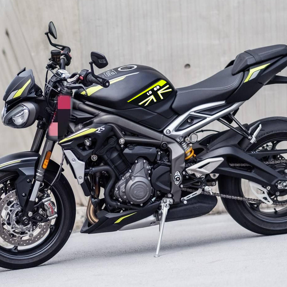 Triumph Street Triple 765 Rubber Anti-Slip Tank Pad Kit 2020-2022 丨 Center Pad and Side Grips