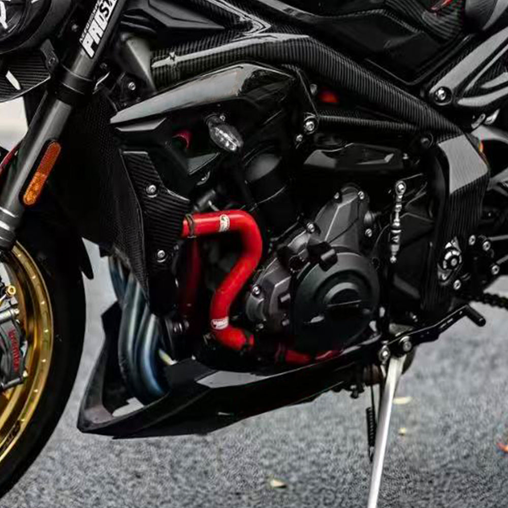 Triumph Street Triple 765R 765RS S 660 2020‑2022 | Real Carbon Fiber Frame Side Panel Fairing Guard Covers