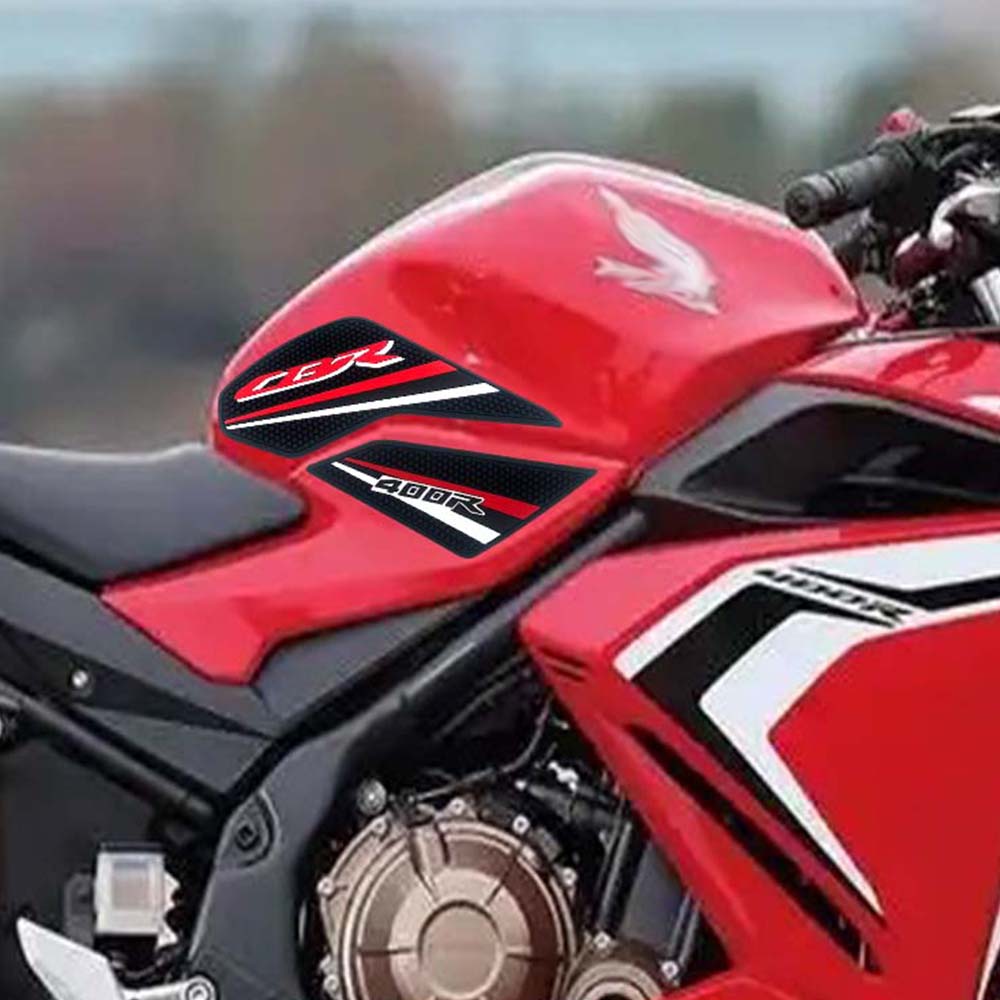 Honda CBR400R CBR500R Rubber Anti-Slip Tank Pad Kit 2019-2023 丨 Center Pad and Side Grips