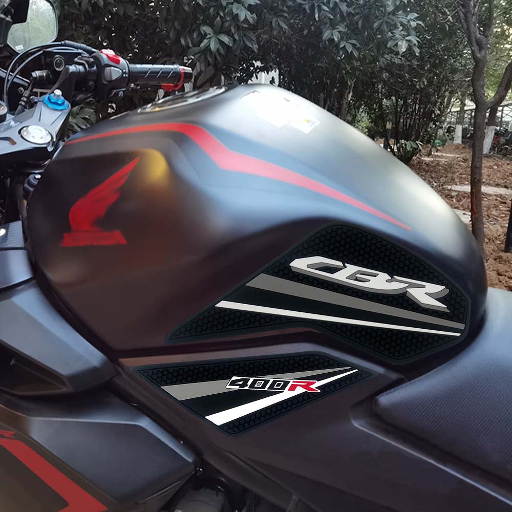 Honda CBR400R CBR500R Rubber Anti-Slip Tank Pad Kit 2019-2023 丨 Center Pad and Side Grips