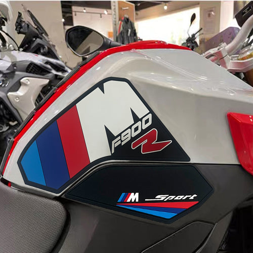 BMW F900R Kit de patins de réservoir antidérapants en caoutchouc 2019-2022 丨 Patin central et poignées latérales