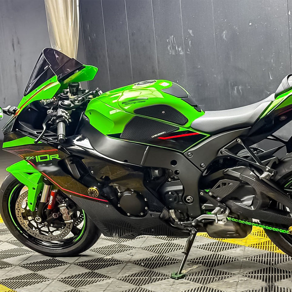 Kawasaki ZX‑10R 2011‑2025 | Carbon Fiber Heel Guard Plate Kit