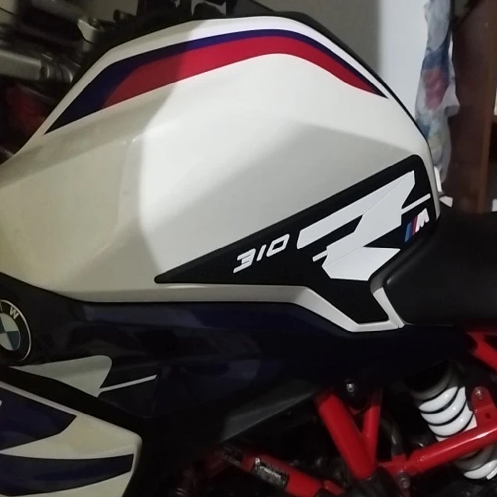 BMW G310R Rubber Anti-Slip Tank Pad Kit 2021-2024 丨 Center Pad and Side Grips