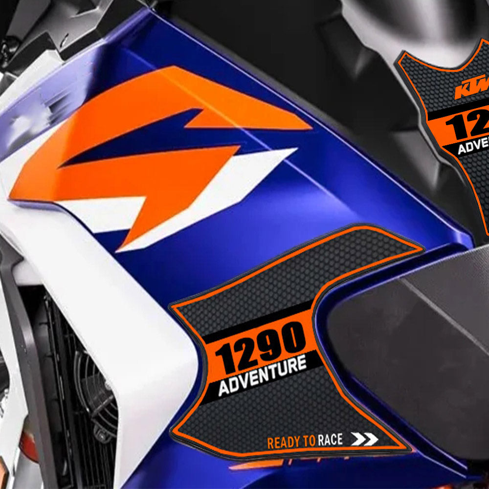 KTM 1290 Super Adventure Rubber Anti-Slip Tank Pad Kit 2021-2023 丨 Center Pad and Side Grips