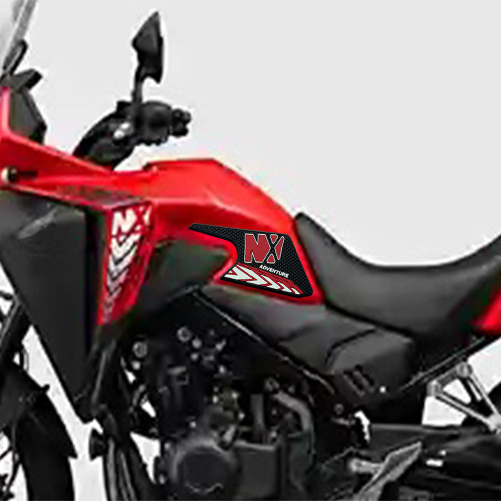 Honda NX400 NX500 Rubber Anti-Slip Tank Pad Kit 丨 Center Pad and Side Grips