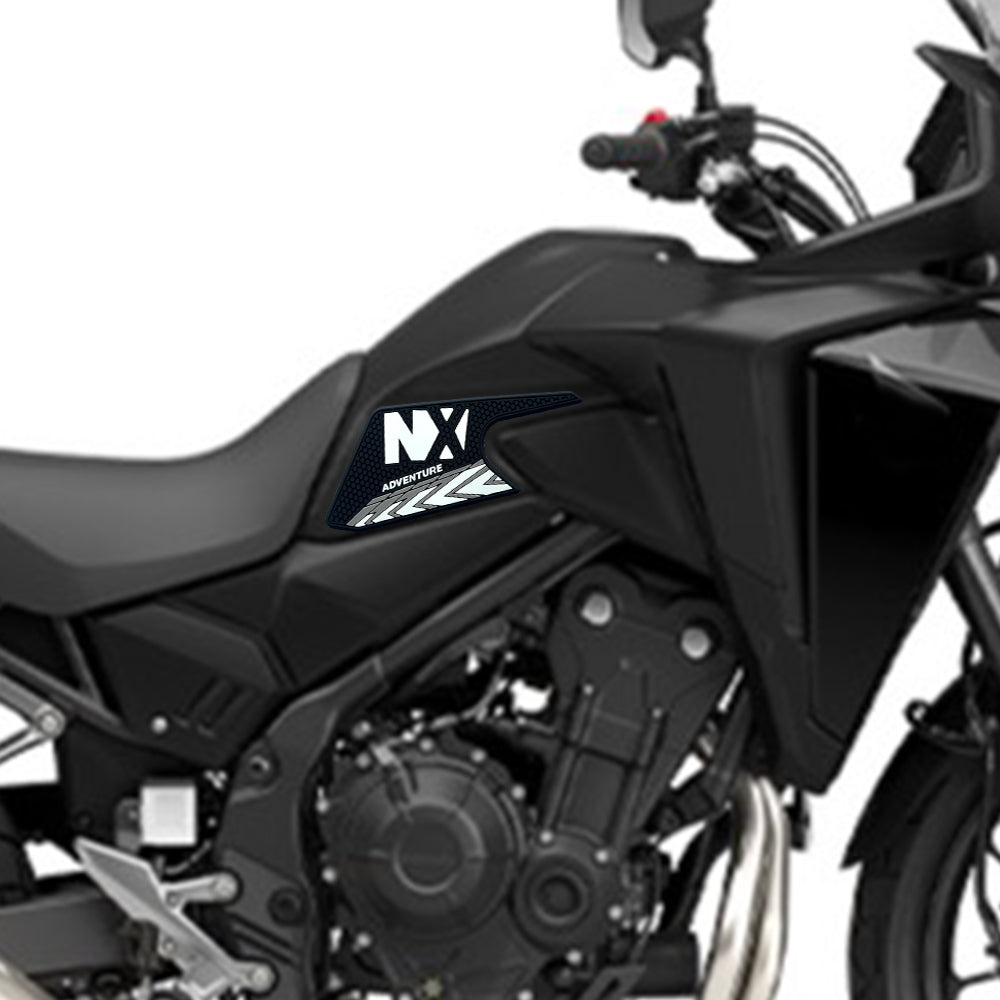 Honda NX400 NX500 Rubber Anti-Slip Tank Pad Kit 丨 Center Pad and Side Grips