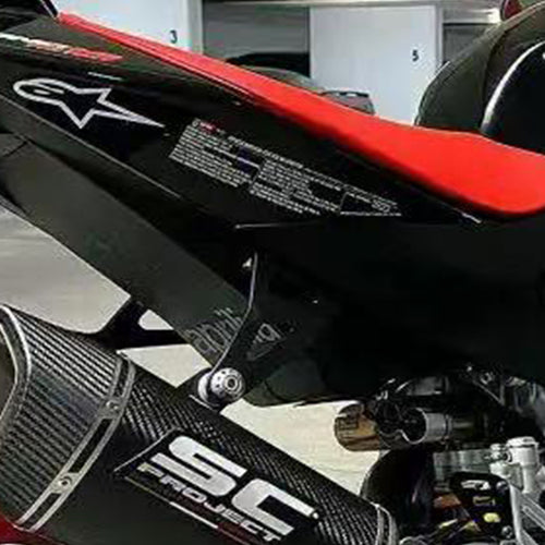 Aprilia RSV4 Tuono V4 2021‑2023 | Metal Rear Footpeg Eliminate Kit Passenger Peg Delete