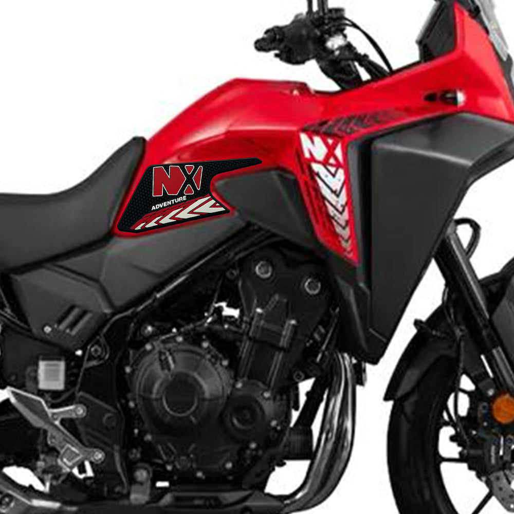 Honda NX400 NX500 Rubber Anti-Slip Tank Pad Kit 丨 Center Pad and Side Grips