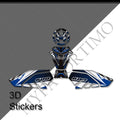 Suzuki GSX-R600 / GSX-R750 | 3D Epoxy Knee Tank Pad & Protection Stickers Decals