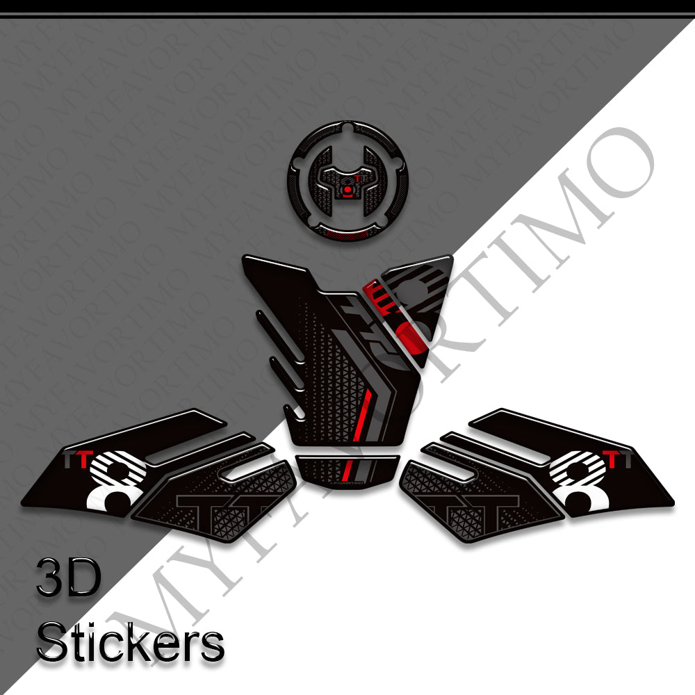 Suzuki GSX-8T GSX-8TT | Tank Pad Knee Stickers decals