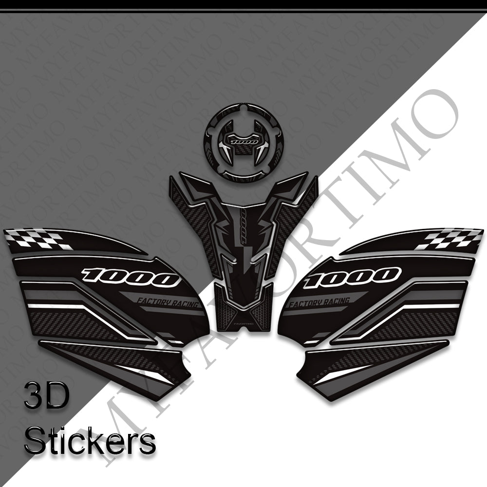 Suzuki GSX-R1000 / GSX-R1000R / 40th | 3D Epoxy Knee Tank Pad & Cap Stickers Decals