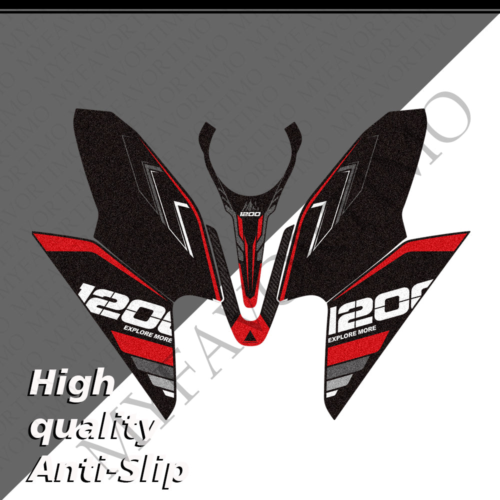 Moto Morini X-Cape 1200 | Anti-Slip Knee Tank Pad & Cap Protection Stickers