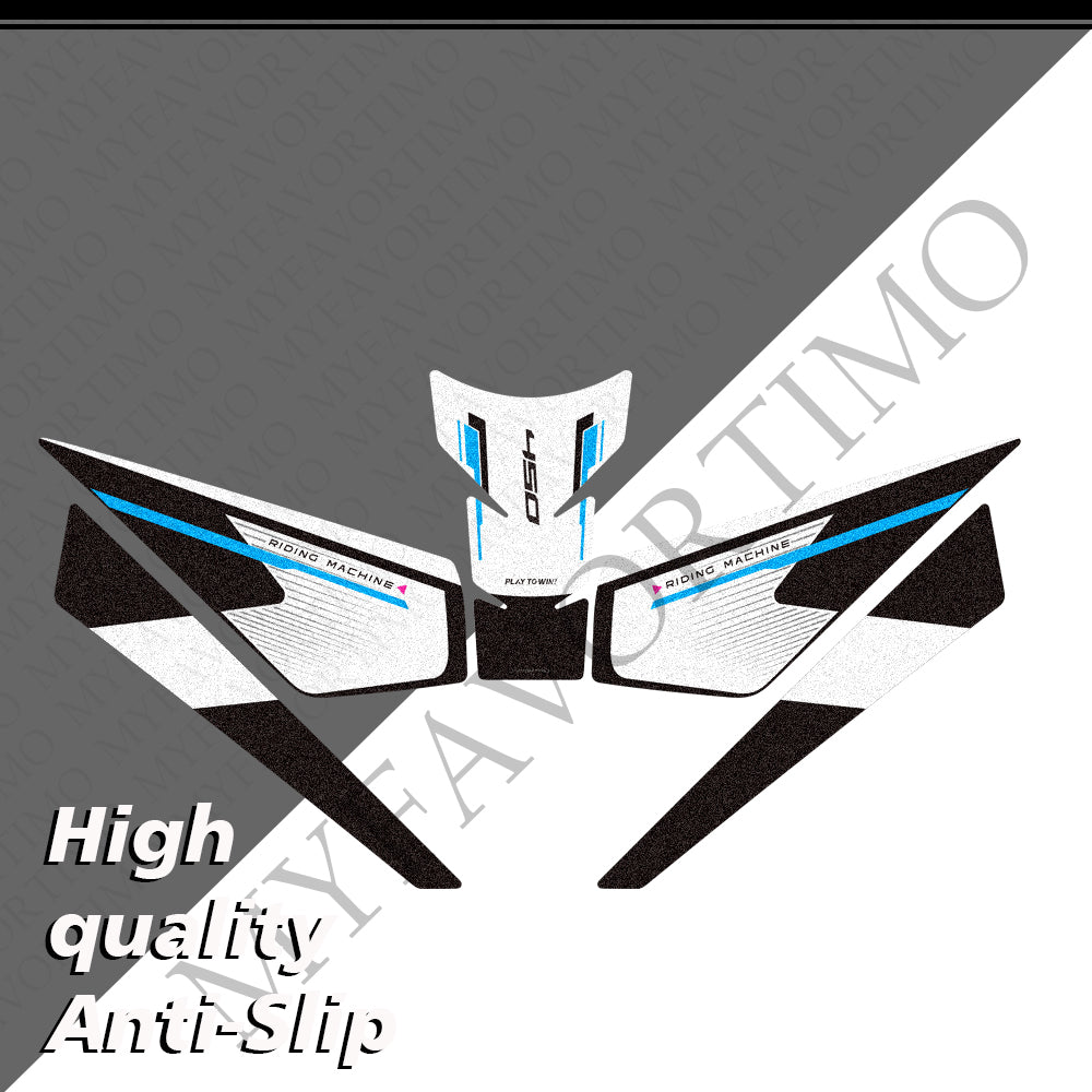 CFMOTO 450SR / 450SRS 2023-2026 | Matte Anti-Slip Knee Tank Pad & Side Grips Kit Stickers Decals