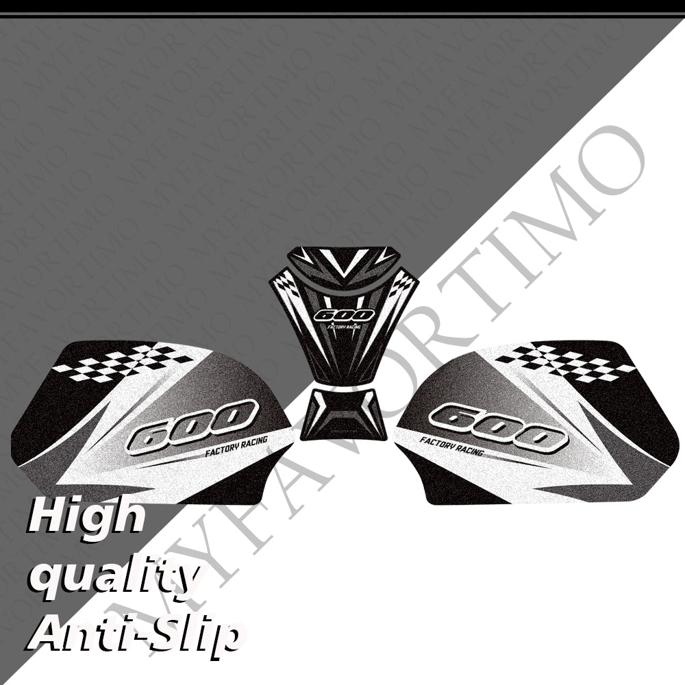 Suzuki GSX-R600 / GSX-R750 | Matte Anti-Slip Knee Tank Pad & Protection Stickers