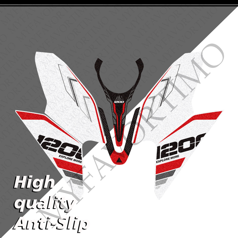 Moto Morini X-Cape 1200 | Anti-Slip Knee Tank Pad & Cap Protection Stickers