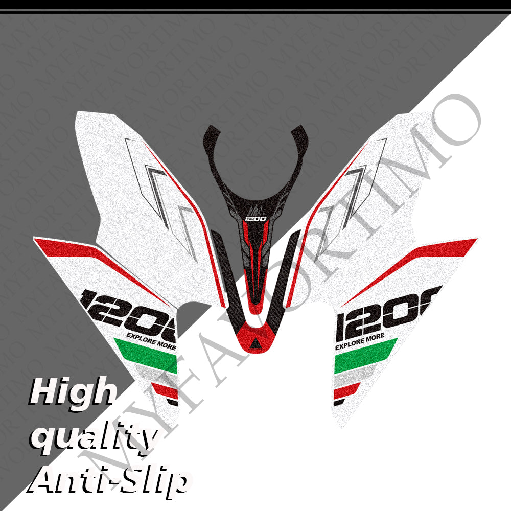 Moto Morini X-Cape 1200 | Anti-Slip Knee Tank Pad & Cap Protection Stickers