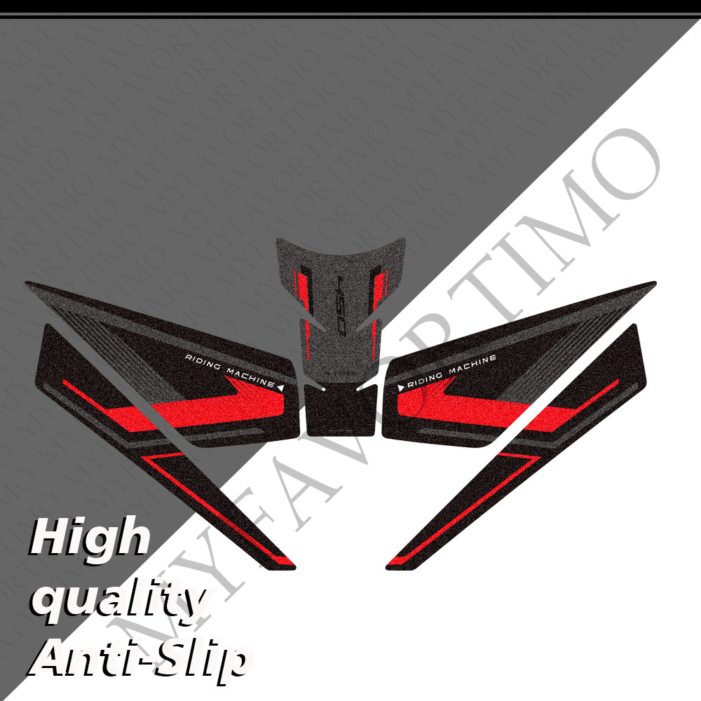 CFMOTO 450SR / 450SRS 2023-2026 | Matte Anti-Slip Knee Tank Pad & Side Grips Kit Stickers Decals