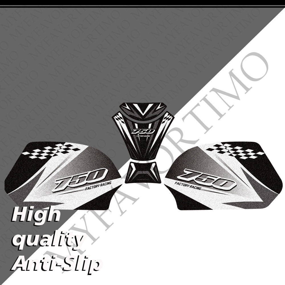 Suzuki GSX-R600 / GSX-R750 | Matte Anti-Slip Knee Tank Pad & Protection Stickers