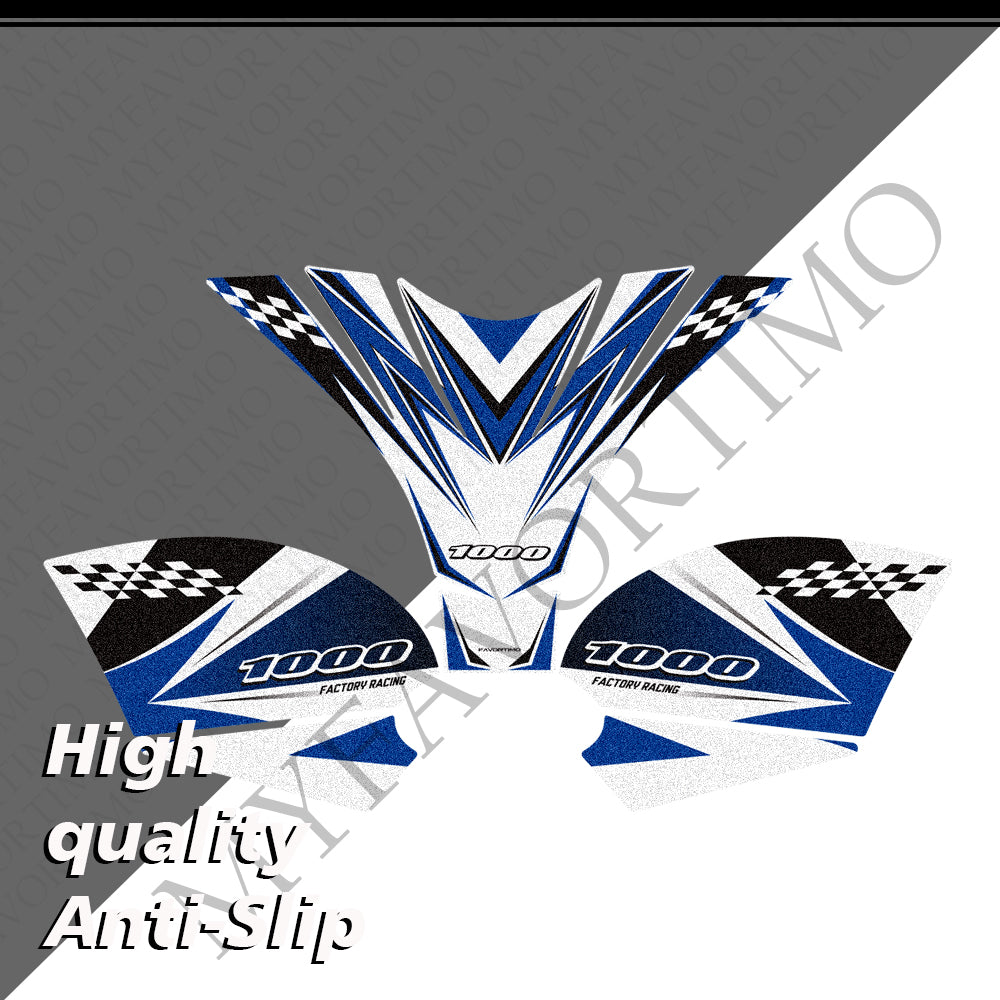Suzuki GSX-R1000 / GSX-R1000R / 40th | Matte Anti-Slip Knee Tank Pad & Cap Stickers Decals