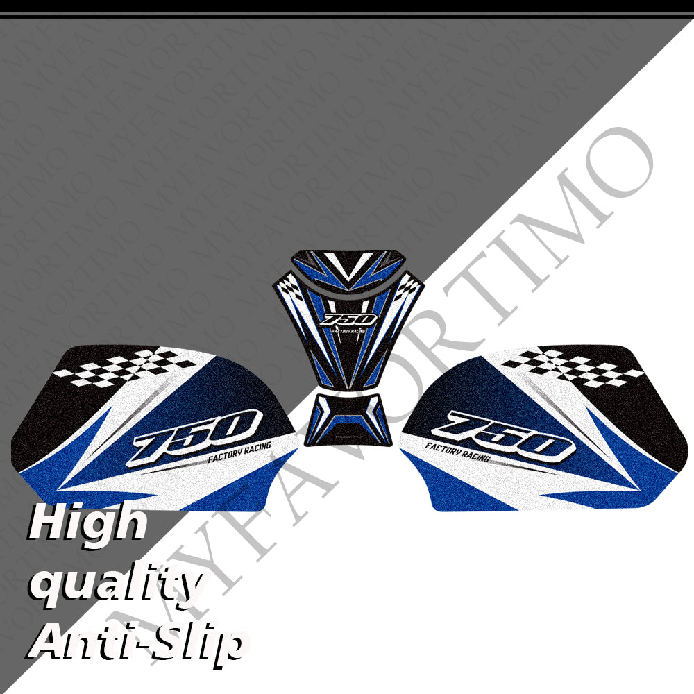 Suzuki GSX-R600 / GSX-R750 | Matte Anti-Slip Knee Tank Pad & Protection Stickers