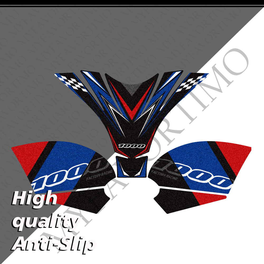 Suzuki GSX-R1000 / GSX-R1000R / 40th | Matte Anti-Slip Knee Tank Pad & Cap Stickers Decals